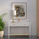 Cleo White Rectangular Console Table