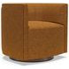 Ingrid Orange Upholstered Swivel Chair