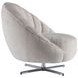 Lucille Beige Upholstered Swivel Chair