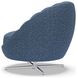 Lucille Blue Upholstered Swivel Chair