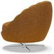 Lucille Orange Upholstered Swivel Chair