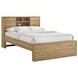 Vega Natural Oak Melamine Full Bookcase Bed