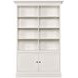 Structures White Double Door Bookcase with 8 Shelves