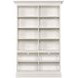 Structures White Double Bookcase with 12 Shelves