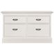Structures White Double Storage Console with 4 Drawers