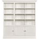 Structures White Triple Door Bookcase with 12 Shelves
