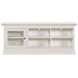 Structures Pure White 81" Triple Storage TV Stand