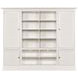 Structures Quad White 4 Door Entertainment Bookcase