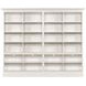 Structures Quad White Bookcase with 24 Shelves