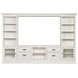 Structures Quintuple White 131" Entertainment Center with 2 Doors