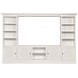 Structures Quintuple White 131" Entertainment Center with 4 Doors