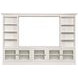 Structures Quintuple White 131" Entertainment Center with 5 Doors