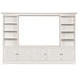 Structures Quintuple White 131" Entertainment Center with 5 Doors