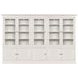Structures Quintuple White 131" Display Cabinet with 10 Doors