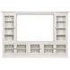 Structures Quintuple White 131" Entertainment Center with Piers