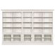 Structures Quintuple White 30 Shelves Display Bookcase