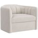 Selby Dove Cream Upholstered Swivel Arm Chair
