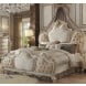 Picardy Antique Pearl Upholstered Panel Bedroom Set