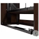 Pur Chocolate 120" Full Wall Bed With Left Side Drawers
