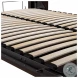 Pur Chocolate 120" Full Wall Bed With Left Side Drawers