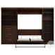 Pur Chocolate 120" Full Wall Bed With Left Side Drawers
