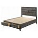 Valdemar Weathered Gray King Storage Panel Bed
