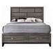 Valdemar Weathered Gray King Storage Panel Bed
