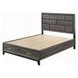 Valdemar Weathered Gray King Storage Panel Bed
