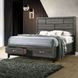 Valdemar Weathered Gray King Storage Panel Bed