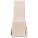 Draped Beige Side Chair Set of 2