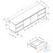 2718 Brown Laminate 72" TV Stand