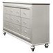 Kaitlyn Gray and Champagne Upholstered Storage Panel Bedroom Set with LED
