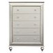 Kaitlyn Gray and Champagne Upholstered Storage Panel Bedroom Set with LED