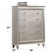 Kaitlyn Champagne 5 Drawer Chest