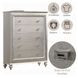 Kaitlyn Champagne 5 Drawer Chest