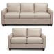 Millbrook Savino Taupe Leather Living Room Set