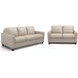 Verona Savino Taupe Leather Living Room Set