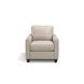 Millbrook Taupe Plain Leather Upholstered Accent Chair