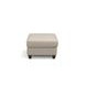 Millbrook Taupe Plain Leather Upholstered Rectangular Ottoman