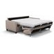 Millbrook Taupe Plain Leather 85" Queen Sleeper Sofa
