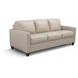 Millbrook Taupe Plain Leather 84" Sofa