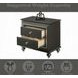 Kaitlyn Metallic Gray 2 Drawer Nightstand