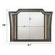 Kaitlyn Metallic Gray Arched Dresser Mirror with LED