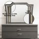 Kaitlyn Metallic Gray Arched Dresser Mirror with LED