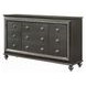 Kaitlyn Metallic Gray 9 Drawer Dresser