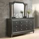 Kaitlyn Metallic Gray 9 Drawer Dresser
