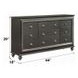 Kaitlyn Metallic Gray 9 Drawer Dresser