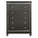 Kaitlyn Metallic Gray 5 Drawer Chest