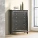 Kaitlyn Metallic Gray 5 Drawer Chest