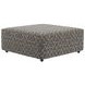 Rendezvous Umber Castered Cocktail Square Ottoman